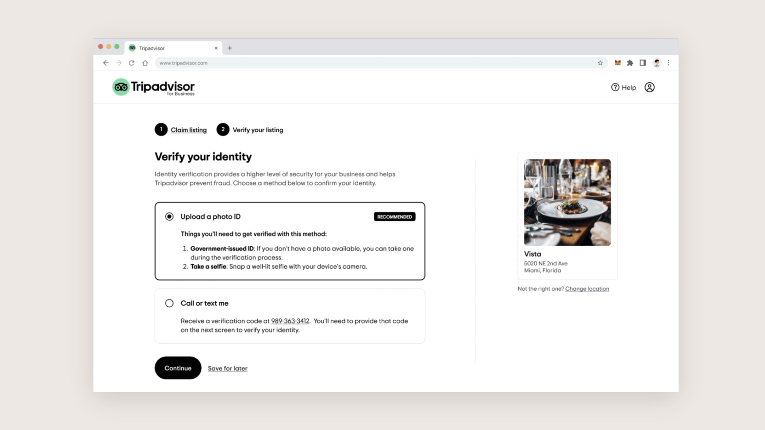 Redesigned Claim and Verification Flow